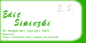 edit sipiczki business card